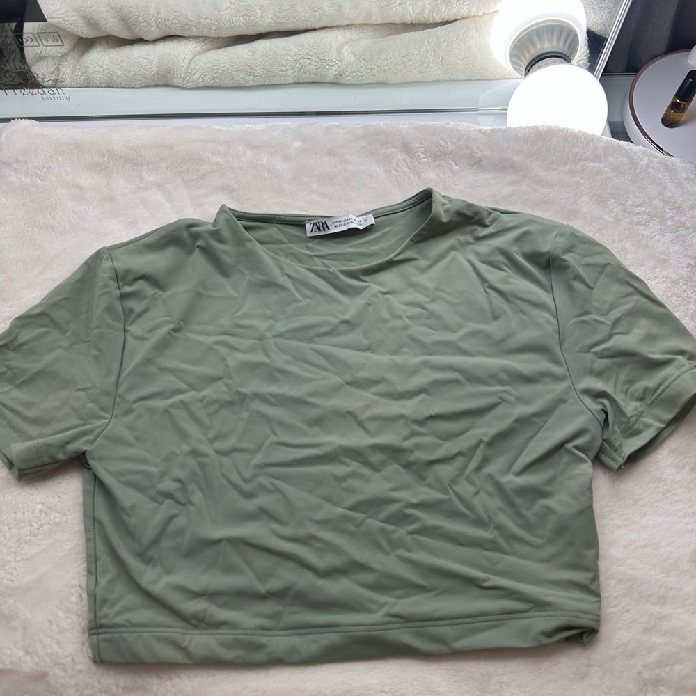 Zara cropped tee